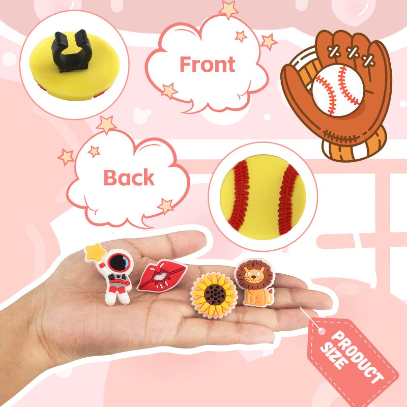 Zddaoole 60 Pcs Cute Pencil Topper Decoration  Different Pencil Clip Designs  Suitable for School Prize  Classroom Reward  Gift Idea - Image 3